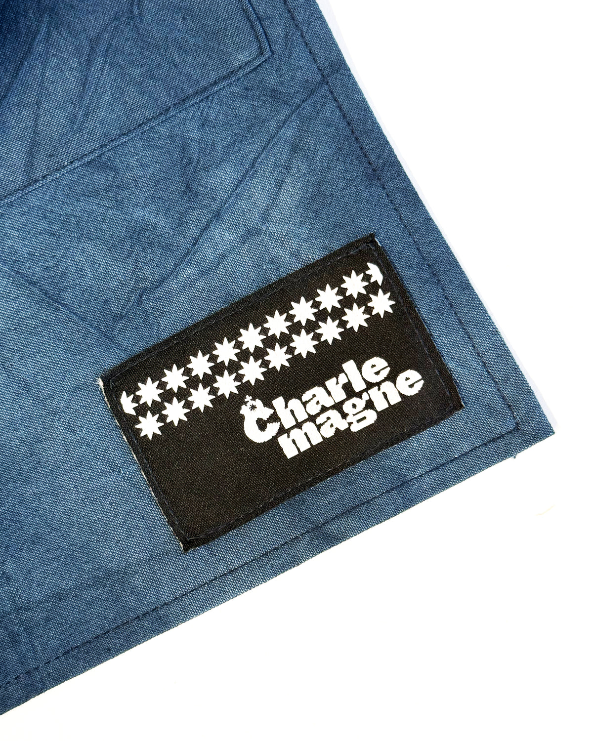 Kilted Apron in Indigo Denim