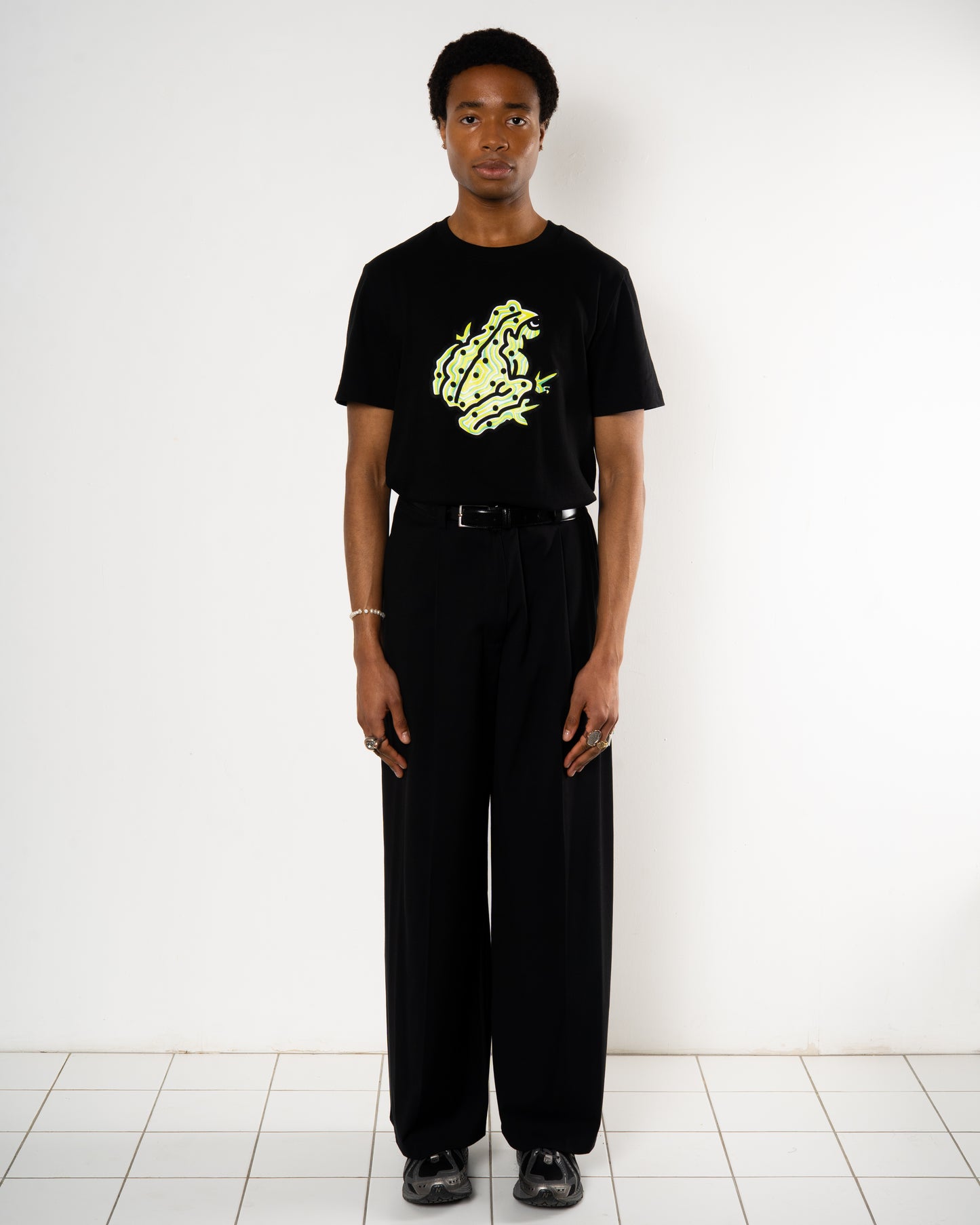 Peace Frog Tee in Black