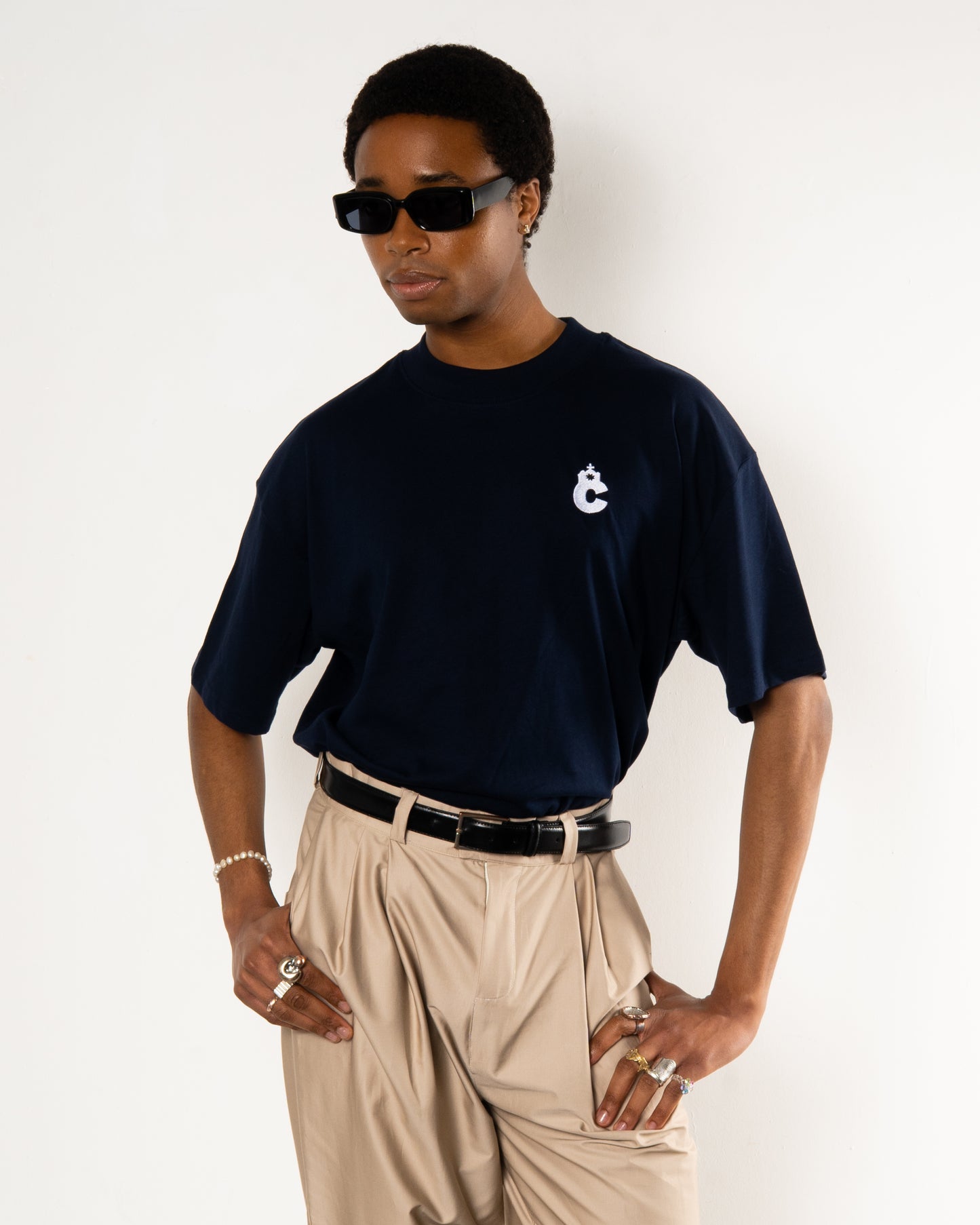 The Tee with the 'C' in Navy