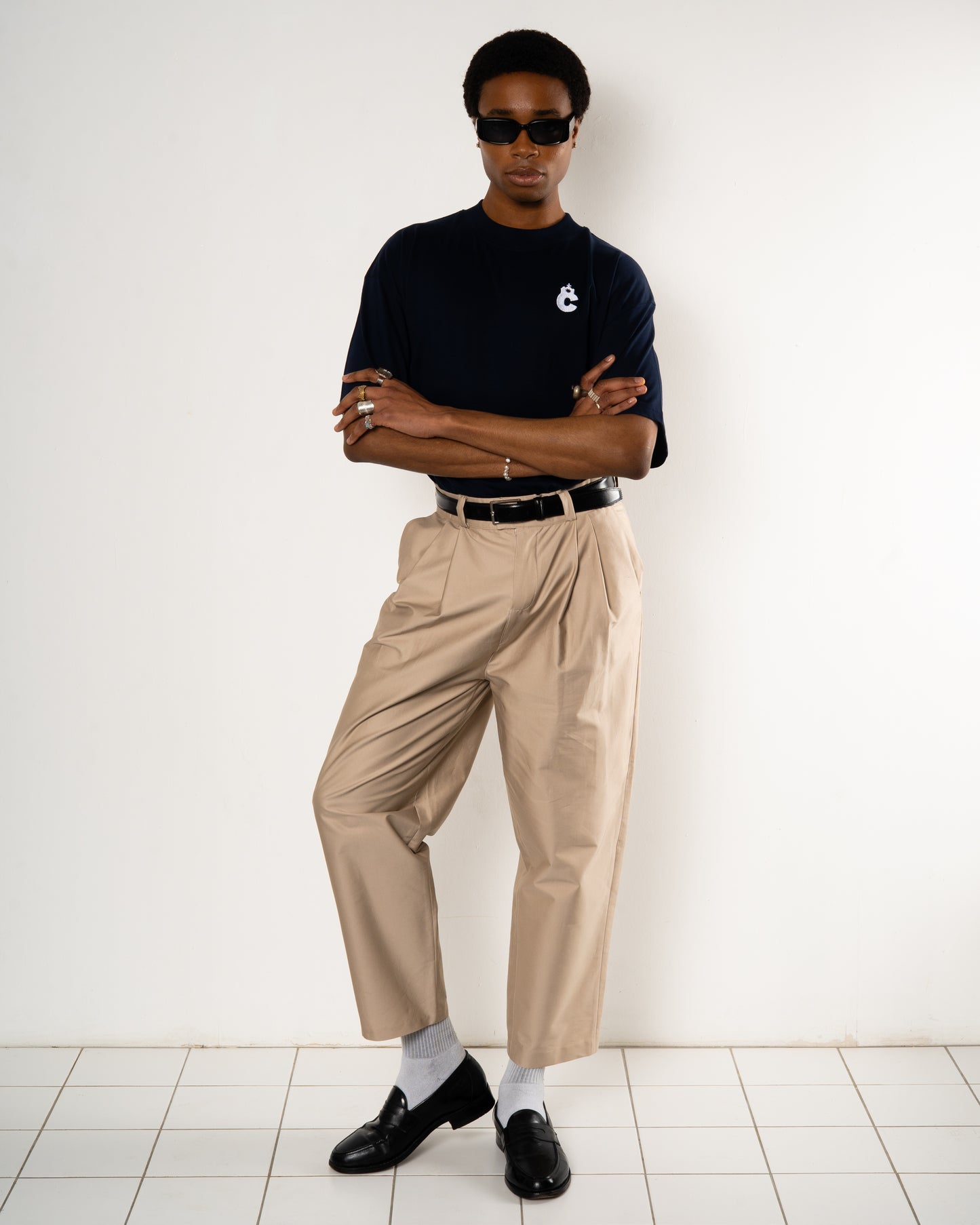 The Tee with the 'C' in Navy