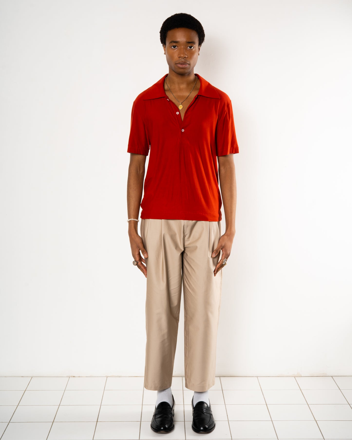 Chips House Polo in Rust