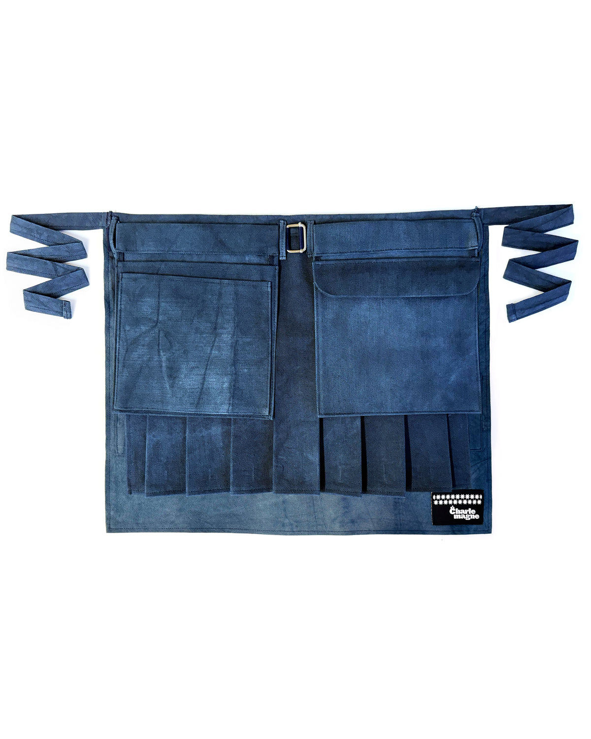 Kilted Apron in Indigo Denim