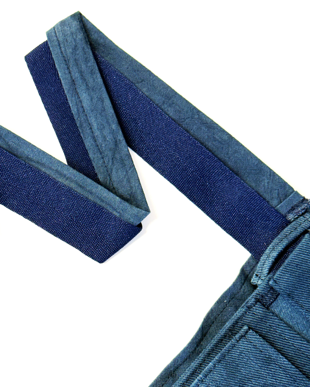 Kilted Apron in Indigo Denim
