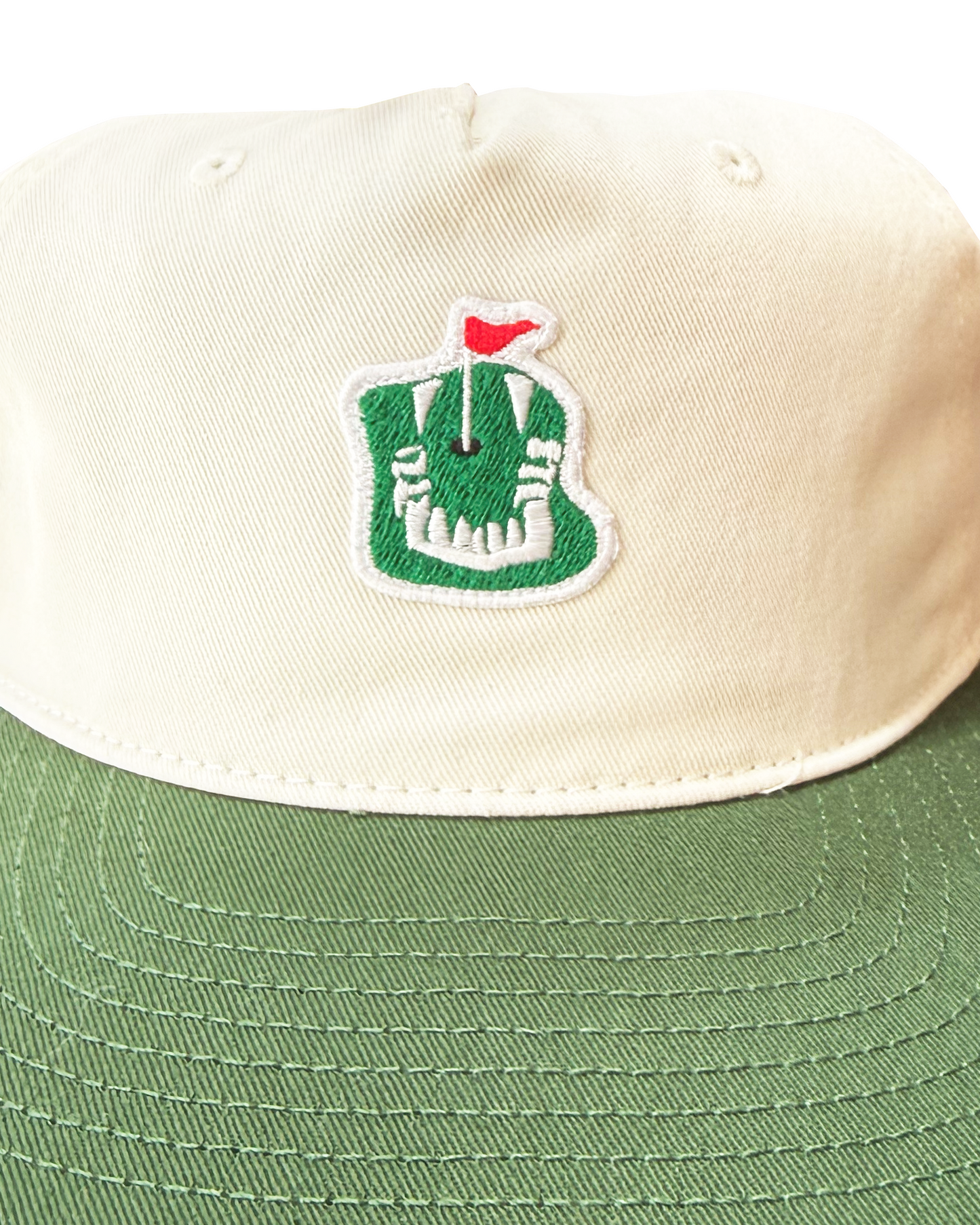 Chips Two Tone Logo Cap in Green