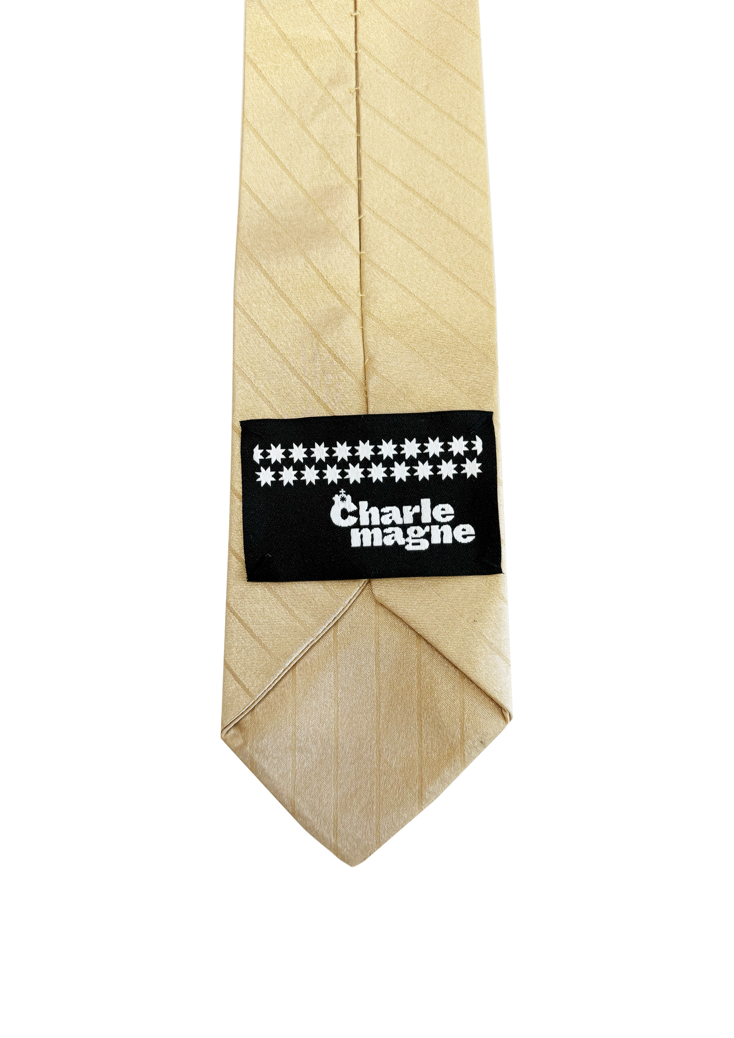 Homemade Tie in Gold Stripe