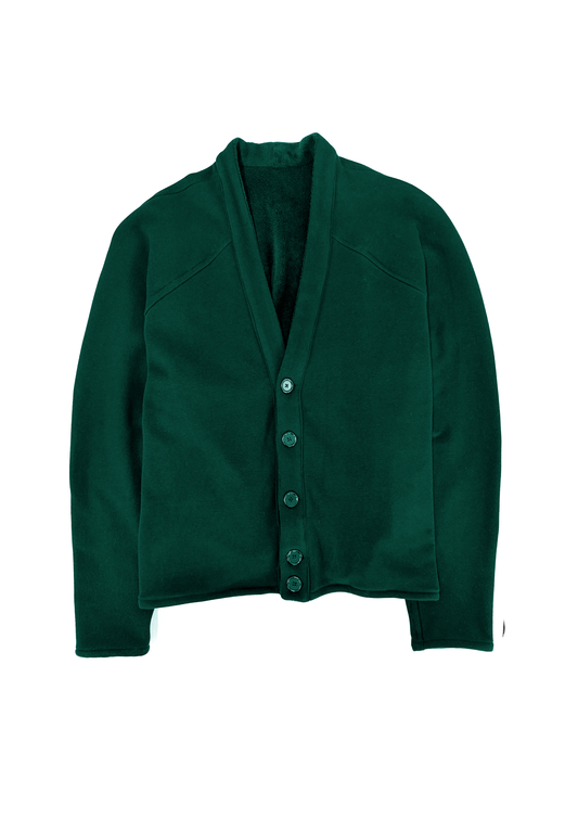 Chips Reversible Cardigan in Green
