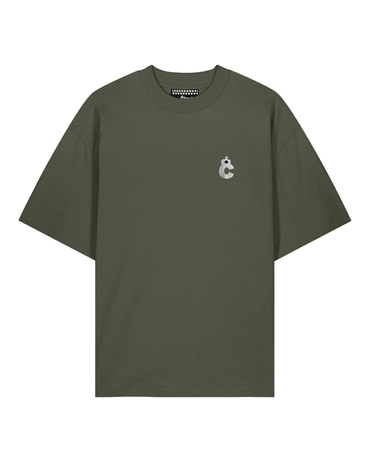 The Tee with the 'C' in Khaki