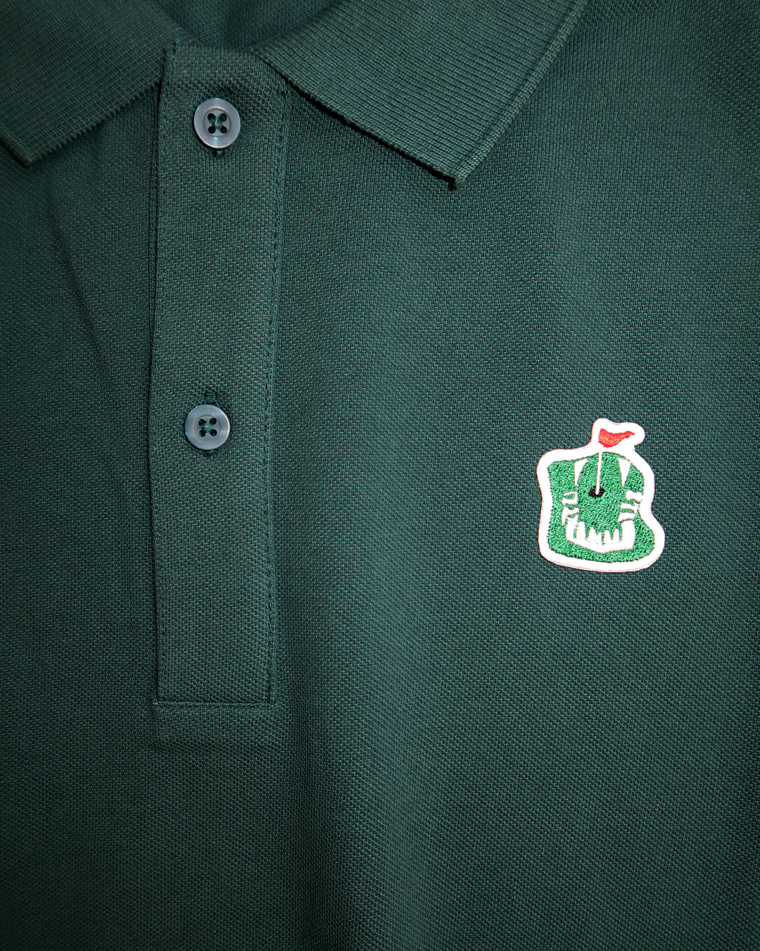 Chips Short-Sleeved Polo in Green