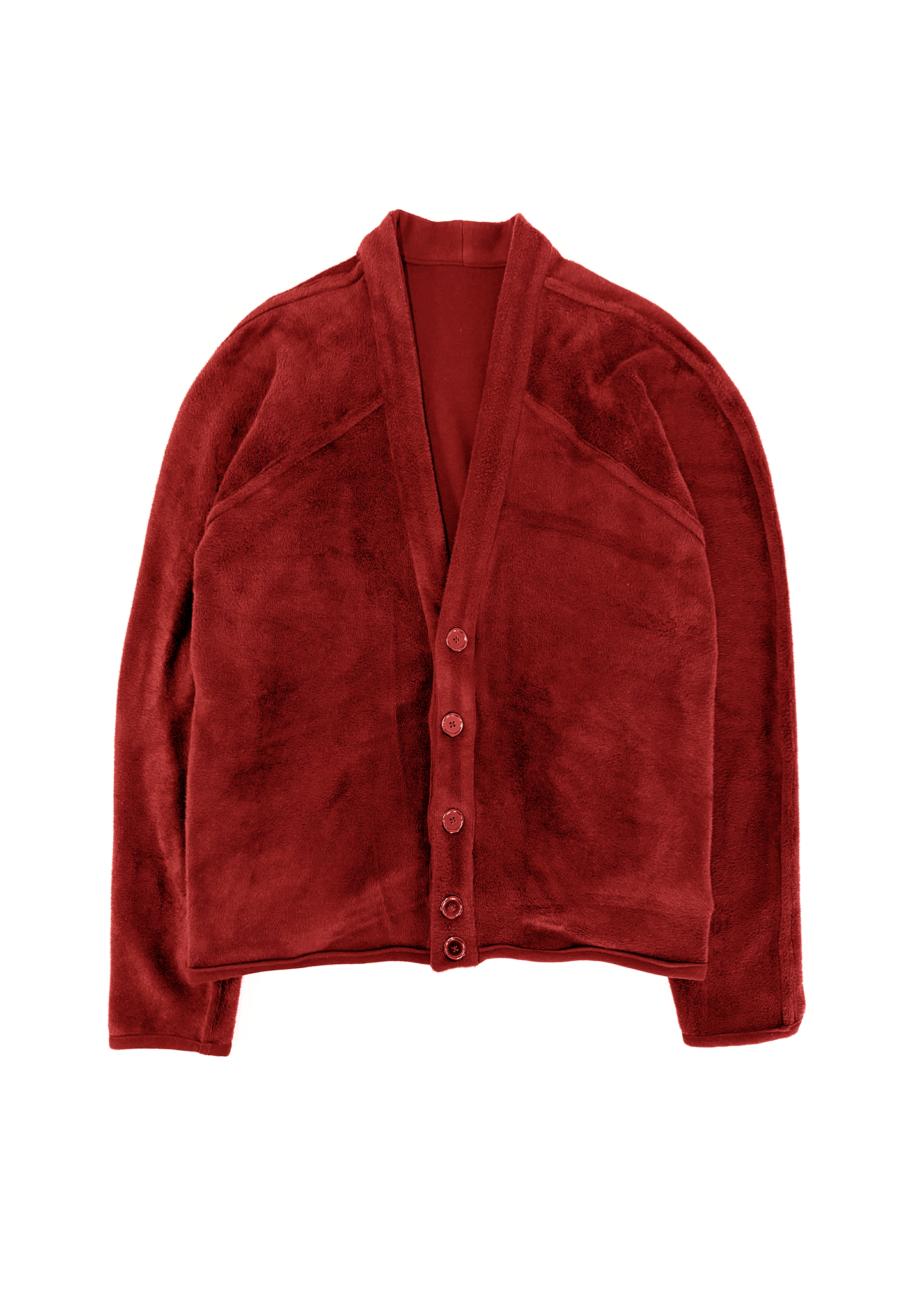Chips Reversible Cardigan in Red