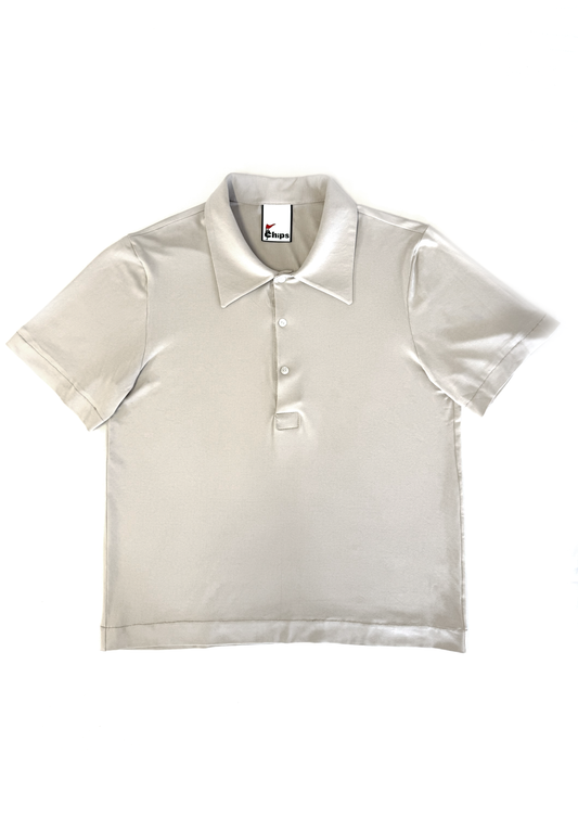 Chips House Polo in Stone