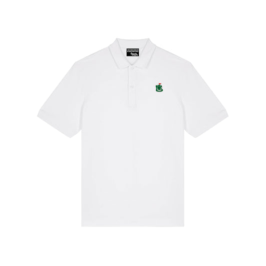 Chips Short-Sleeved Polo in White